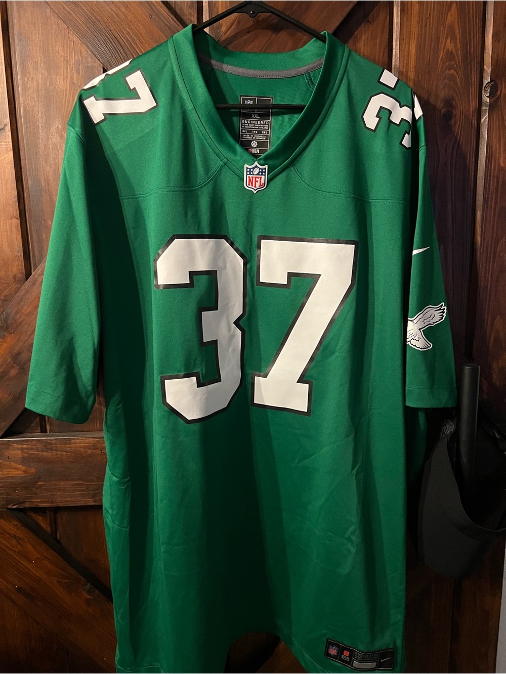 NFL Green Men’s #37 Football Jersey
